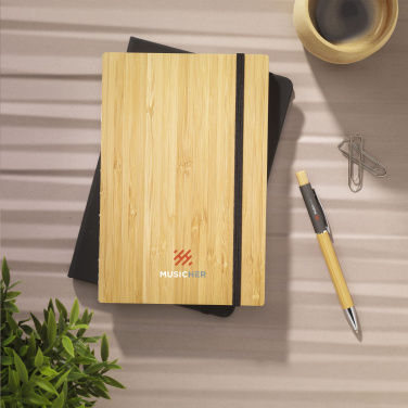 Logotrade corporate gifts photo of: Bamboo Journal Naked Spine Paper Notebook A5