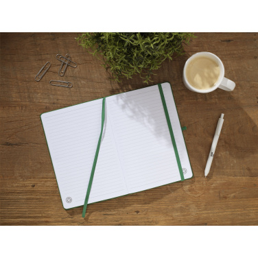 Logo trade promotional product photo of: Recycled GRS PU Paper Notebook A5