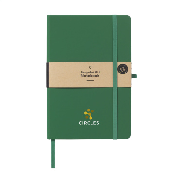 Logo trade business gift photo of: Recycled GRS PU Paper Notebook A5