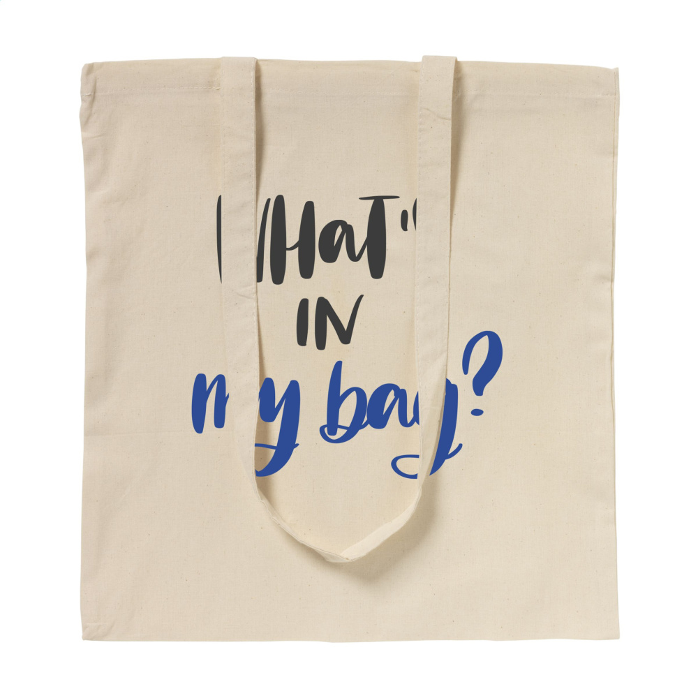 Logotrade promotional gift image of: ShoppyBag (100 g/m²) long handles cotton bag
