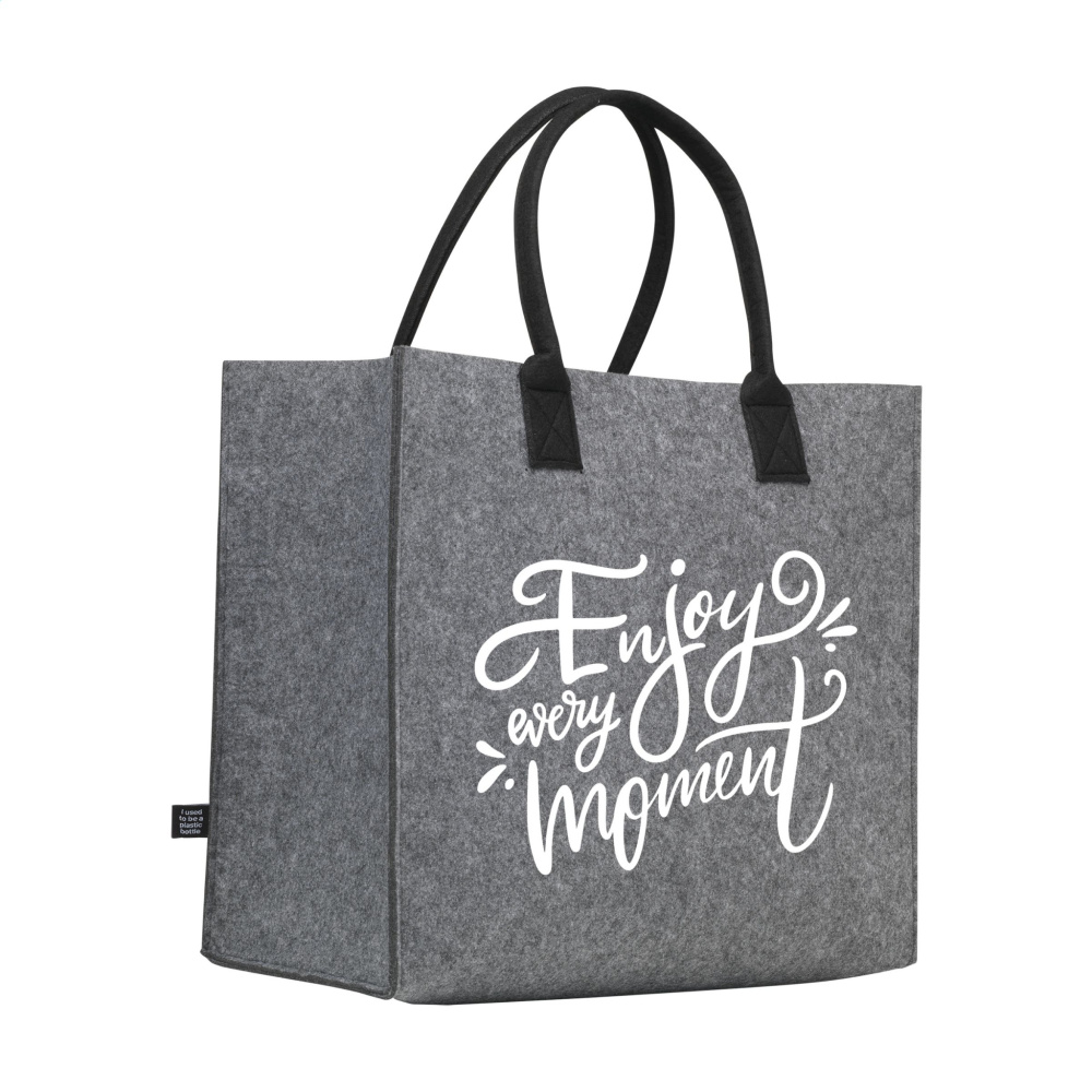 Logo trade promotional giveaways image of: BigShopper Argus GRS RPET Felt
