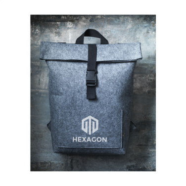 Logo trade corporate gifts image of: Nolan GRS RPET Felt backpack
