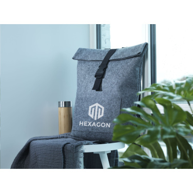 Logotrade promotional gift picture of: Nolan GRS RPET Felt backpack
