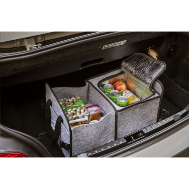 Logo trade corporate gifts image of: Trunk GRS RPET Felt Organiser Cooler bag