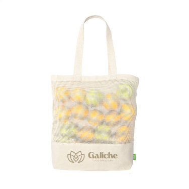 Logotrade advertising product picture of: Natura Organic Mesh Shopper (180 g/m²) shopping bag