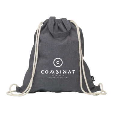Logotrade promotional merchandise picture of: GRS Recycled Cotton PromoBag Plus (180 g/m²) backpack