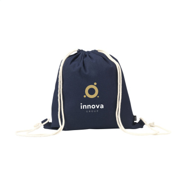 Logotrade promotional product image of: PromoColour GRS Recycled Cotton Backpack (150 g/m²)