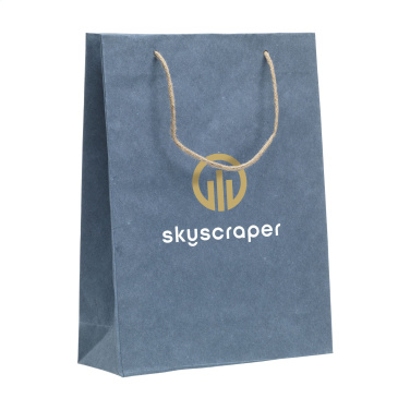 Logo trade promotional products picture of: Leaf It Bag recycled with jeans fibres (180 g/m²) L