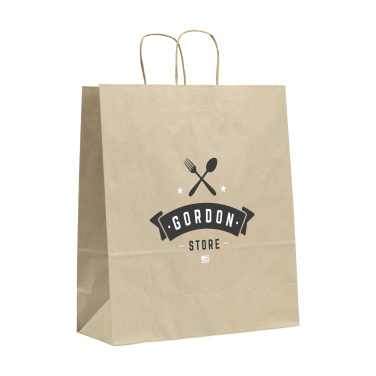 Logotrade promotional merchandise picture of: Leaf It Bag Wide recycled grass paper (90 g/m²) L