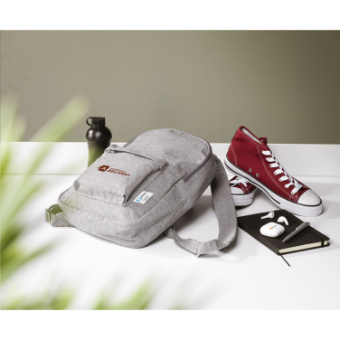 Logo trade promotional gift photo of: Wolkat Agadir Recycled Textile Backpack