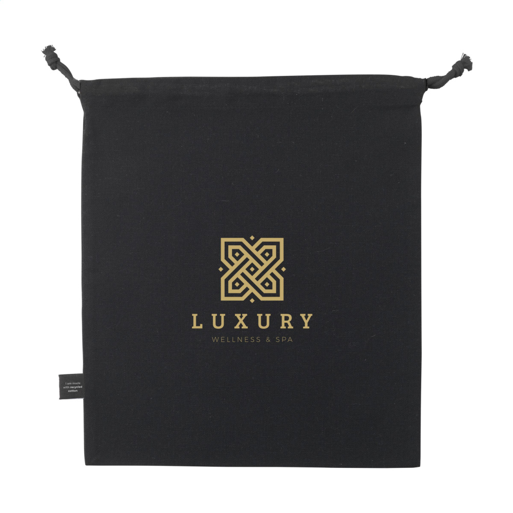 Logo trade promotional product photo of: Gift Pouch GRS Recycled Cotton (150 g/m²) M