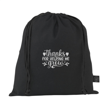 Logo trade promotional items image of: Gift Pouch GRS Recycled Cotton (150 g/m²) M