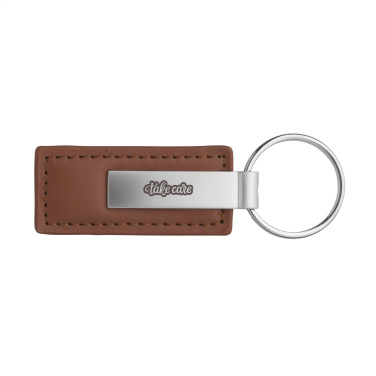 Logotrade promotional product picture of: LeatherKey keyring