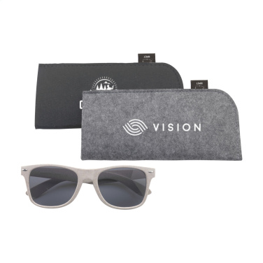 Logo trade advertising product photo of: Feltro GRS RPET Pouch for glasses