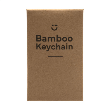 Logotrade promotional giveaway image of: Bamboo Key Circle keyring