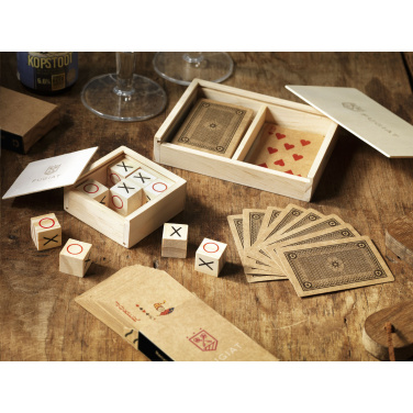 Logo trade promotional merchandise picture of: Tic Tac Toe Game Bamboo