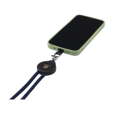 Logotrade promotional item picture of: Lace Lanyard GRS RPET 5 mm keycord