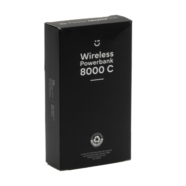 Logo trade promotional items image of: Wireless Powerbank 8000 C wireless charger
