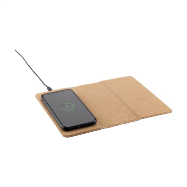 Logotrade promotional gift image of: Cork Wireless Charging Mousepad
