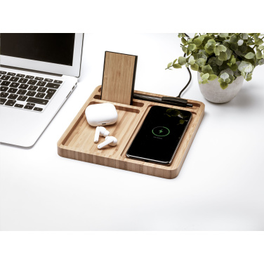 Logotrade advertising product image of: Bamboo Organizer charger