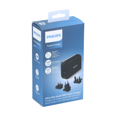 Logo trade corporate gifts picture of: Philips Travel Charger