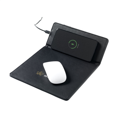 Logo trade promotional gift photo of: RCS Recycled Wireless Charging Mousepad