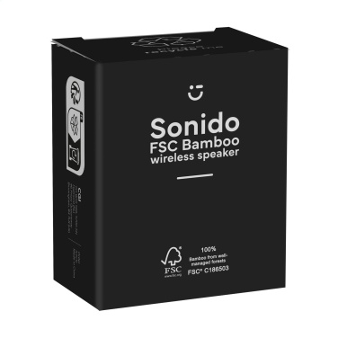 Logotrade advertising product image of: Sonido 5W Bamboo wireless speaker