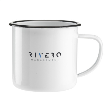 Logo trade promotional merchandise picture of: Retro Enamel Mug 350 ml