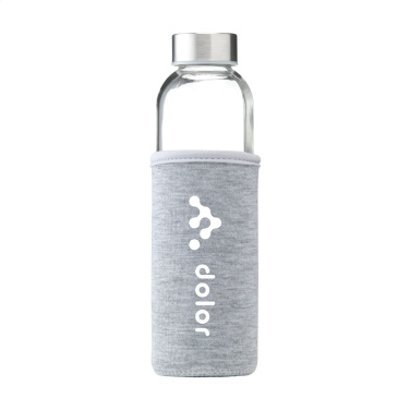 Logo trade promotional gift photo of: Senga Glass 500 ml drinking bottle