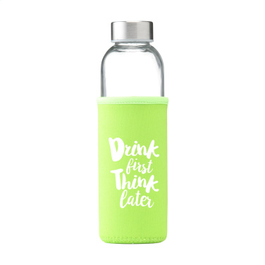 Logo trade promotional gifts picture of: Senga Glass 500 ml drinking bottle