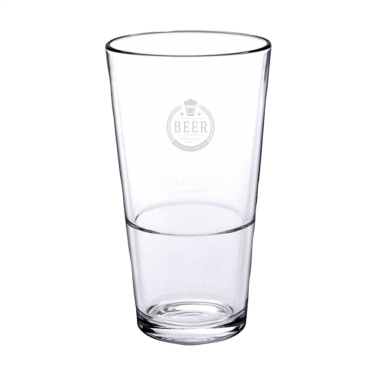 Logo trade corporate gifts image of: Beer Glass Stackable 340 ml