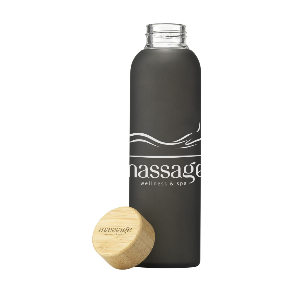 Logo trade corporate gift photo of: Frosty Glass Bottle 550 ml drinking bottle