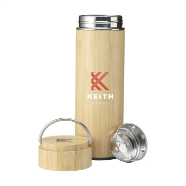 Logotrade corporate gifts photo of: Nikko 330 ml bamboo thermo bottle/thermo cup