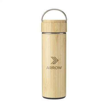 Logo trade promotional products picture of: Nikko 330 ml bamboo thermo bottle/thermo cup