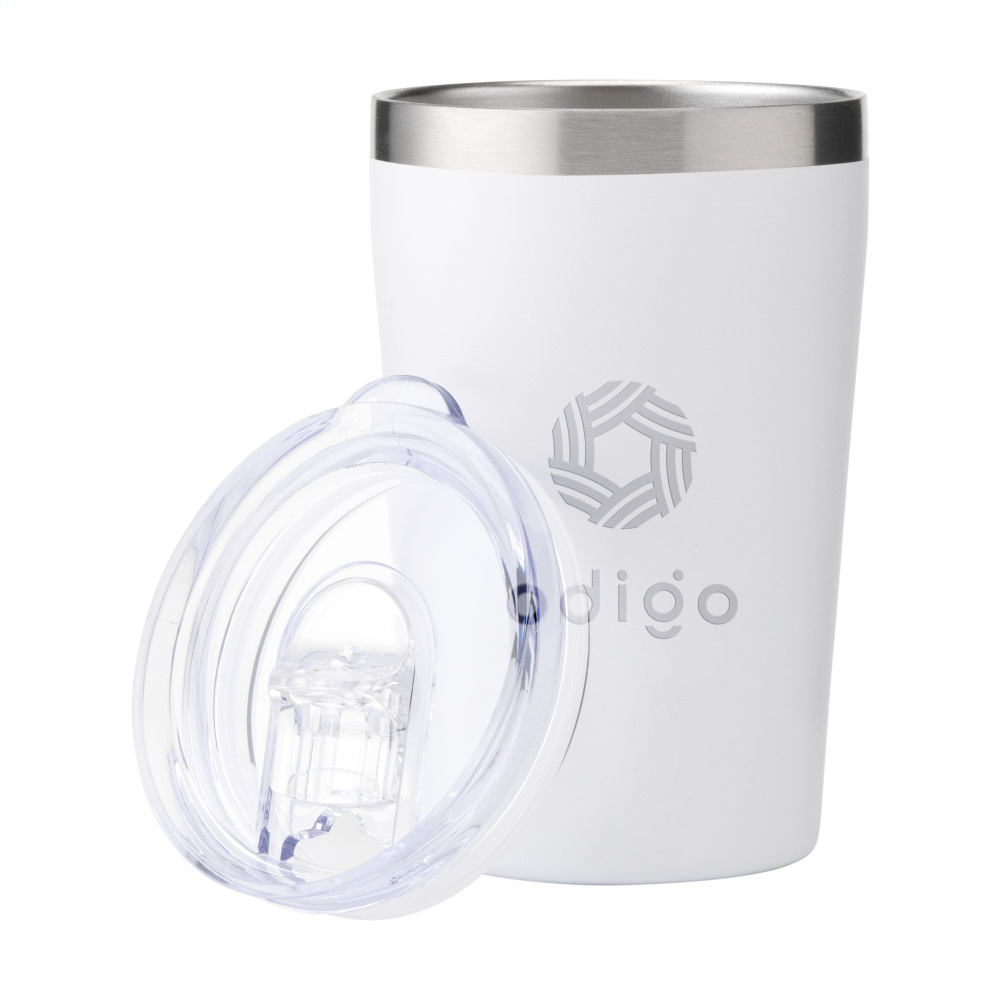 Logo trade business gifts image of: Re-Steel RCS Recycled Coffee Mug 380 ml thermo cup