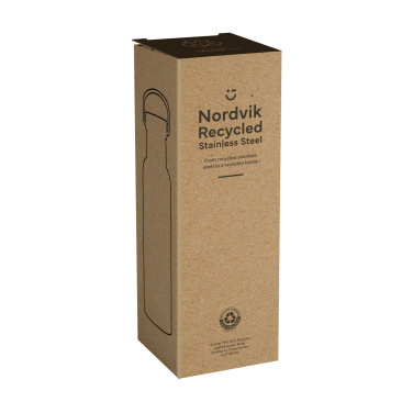 Logotrade promotional product image of: Nordvik RCS Recycled Steel 500 ml drinking bottle