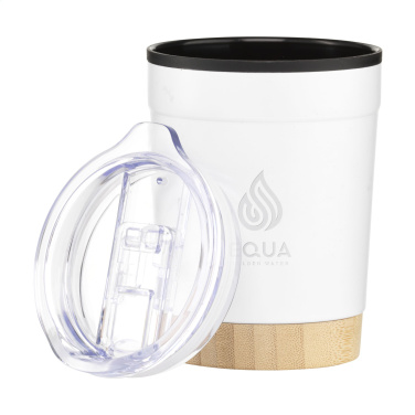 Logotrade promotional products photo of: Kobe Bamboo RCS Recycled Steel 350 ml coffee cup
