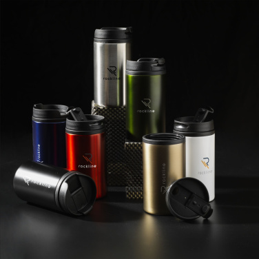 Logo trade promotional giveaways picture of: Thermo Can RCS Recycled Steel 300 ml thermo cup