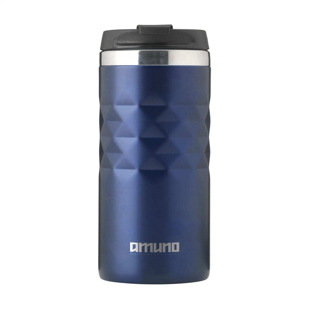 Logo trade corporate gifts image of: Geometric Mug RCS Recycled Steel 280 ml thermo cup