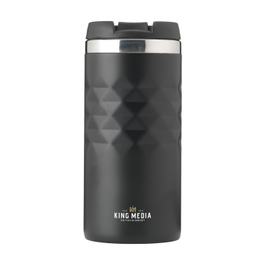Logo trade promotional merchandise image of: Geometric Mug RCS Recycled Steel 280 ml thermo cup