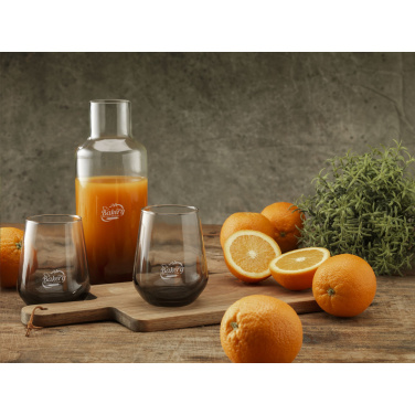 Logo trade advertising products image of: Smokey Water Glass 450 ml