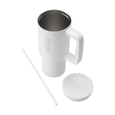 Logo trade corporate gifts picture of: Rhino RCS Recycled Steel Cup 900 ml