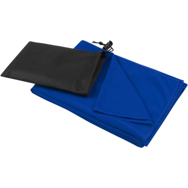 Logo trade promotional merchandise photo of: Lucas RPET sport towel 50x100 cm