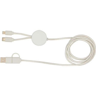 Logotrade promotional product picture of: Citala 5-in-1 recycled plastic 150 cm data sync and 27W fast charge cable
