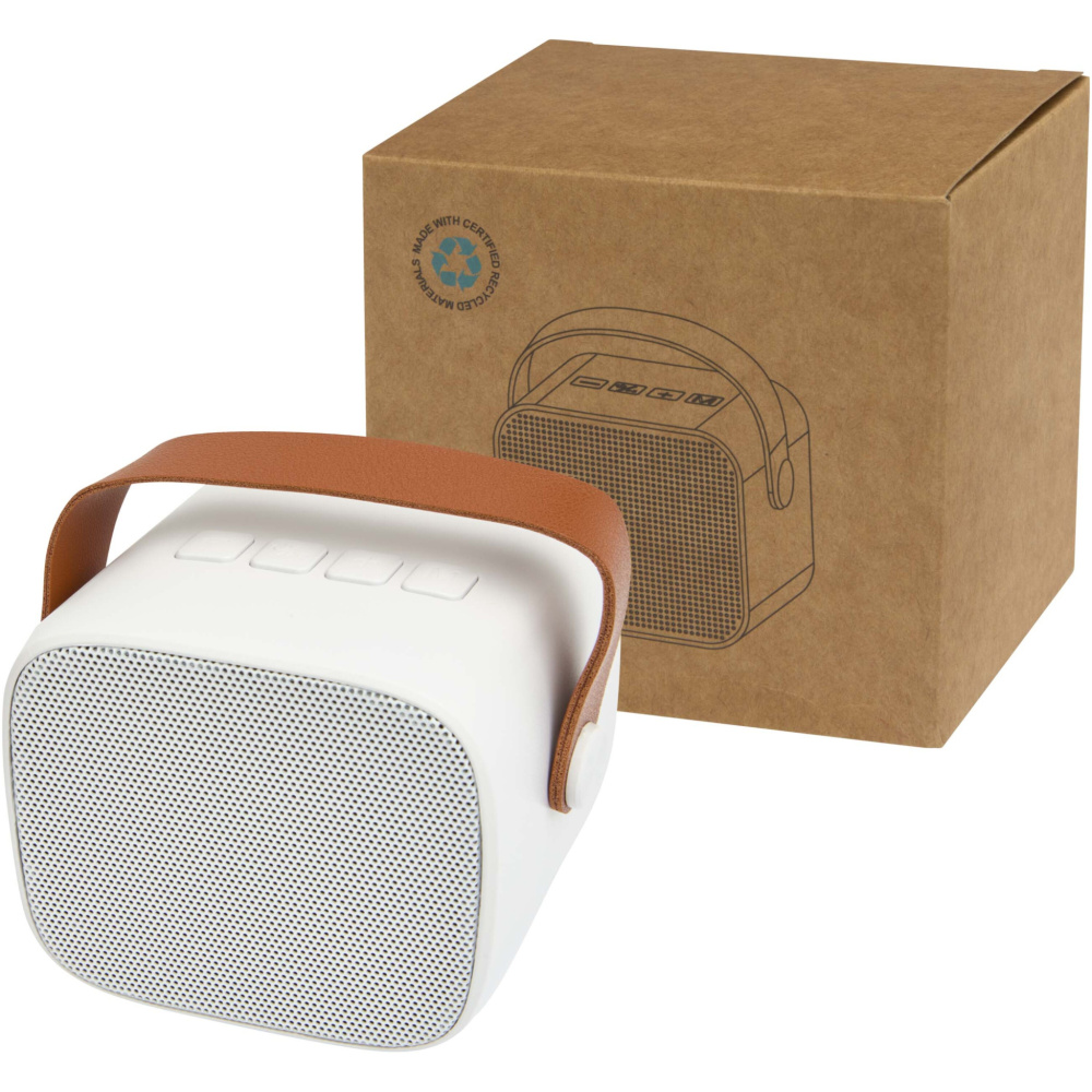 Logo trade corporate gift photo of: Diya 3W wireless recycled plastic speaker