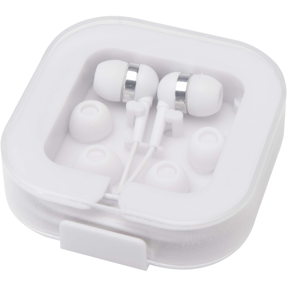 Logotrade promotional item picture of: Dofida wired Type-C earbuds with recycled plastic storage box