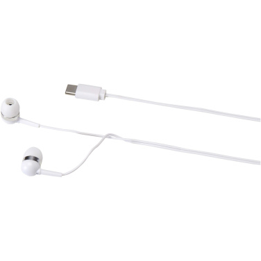 Logotrade promotional products photo of: Dofida wired Type-C earbuds with recycled plastic storage box