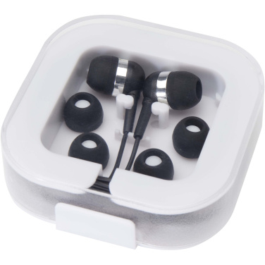 Logo trade promotional gifts picture of: Dofida wired Type-C earbuds with recycled plastic storage box