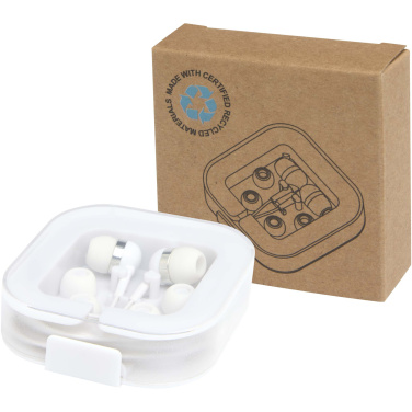 Logotrade corporate gift image of: Baekdu wired Type-C headset with recycled plastic storage box