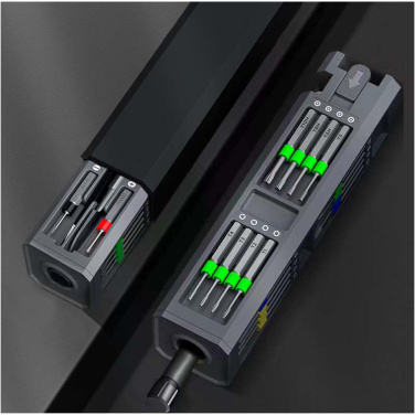 Logo trade advertising products picture of: SCX.design T20 30-piece screwdriver and repair set in aluminium case